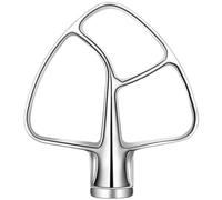 Compatible for Kitchenaid，K45, K45SS, KSM75, KSM90, KSM95 Stainless Steel Flex Edge Beater Mixer Fits Tilt-Head Stand Mixer Bowls for 4.5-5 Quart Bowls