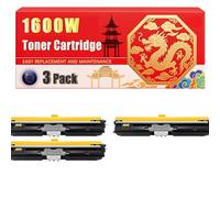 Compatible for Konica Minolta 1600W Magicolor 1600W 1650 1680MF 1690MF Toner Cartridge Printers, With Chip Large Capacity 2500 Pages (3 Pack Black)