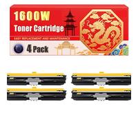 Compatible for Konica Minolta 1600W Magicolor 1600W 1650 1680MF 1690MF Toner Cartridge Printers, With Chip Large Capacity 2500 Pages (4 Pack Black)