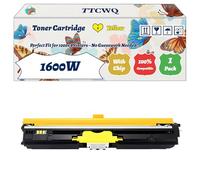 Compatible for Konica Minolta 1600W Toner Cartridge Work for Konica Minolta Magicolor 1600W 1650 1680MF 1690MF Printers, with Chip, High Yield 2500 Pages, High-Definition Printing (1 Pack Yellow)