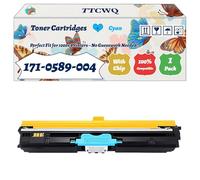 Compatible for Konica Minolta 171-0589-004 Toner Cartridges Work for Konica Minolta Magicolor 2400DL 2400W 2430 2430DL Printers (1 Pack Cyan)