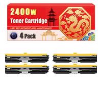 Compatible for Konica Minolta 2400w magicolor 2480MF 2490MF 2590MF Toner Cartridge Printer, With Chip Large Capacity 4500 Pages (4 Pack Black)