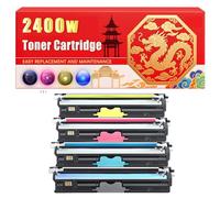 Compatible for Konica Minolta 2400w magicolor 2480MF 2490MF 2590MF Toner Cartridge Printers, With Chip Large Capacity 4500 Pages (4-Pack BK/C/M/Y)