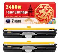 Compatible for Konica Minolta 2400w magicolor 2480MF 2490MF 2590MF Toner Cartridge Printers, With Chip Large Capacity 4500 Pages (2 Pack Black)