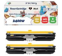 Compatible for Konica Minolta 2400w Toner Cartridge Work for Konica Minolta magicolor 2480MF 2490MF 2590MF Printers, with Chip, High Yield 4500 Pages, High-Definition Printing (2 Pack Black)