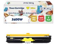 Compatible for Konica Minolta 2400w Toner Cartridge Work for Konica Minolta Multifunction 2450 2400 2430 2500 2530 2550 Printers (1 Pack Yellow)