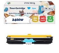 Compatible for Konica Minolta 2400w Toner Cartridge Work for Konica Minolta Multifunction 2450 2400 2430 2500 2530 2550 Printers (1 Pack Cyan)