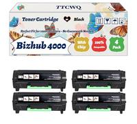 Compatible for Konica Minolta Bizhub 4000 Toner Cartridge Work for Konica Minolta Bizhub 4000 Bizhub 4000P Printers, with Chip, High Yield 20000 Pages, High-Definition Printing (4 Pack Black)