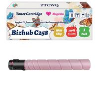Compatible for Konica Minolta Bizhub C258 Toner Cartridge Work for Konica Minolta Bizhub C258 Bizhub C368 Printers, with Chip, High Yield 24000 Pages, High-Definition Printing (1 Pack Magenta)