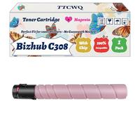 Compatible for Konica Minolta Bizhub C308 Toner Cartridge Work for Konica Minolta Bizhub C258 Bizhub C308 Bizhub Printers (1 Pack Magenta)