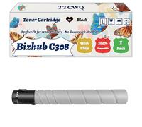 Compatible for Konica Minolta Bizhub C308 Toner Cartridge Work for Konica Minolta Bizhub C258 Bizhub C308 Bizhub Printers (1 Pack Black)