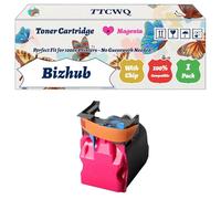Compatible for Konica Minolta Bizhub C3100P Toner Cartridge Work for Konica Minolta Bizhub C3100P Printers, with Chip, High Yield 6000 Pages, High-Definition Printing (1 Pack Magenta)