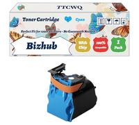 Compatible for Konica Minolta Bizhub C3100P Toner Cartridge Work for Konica Minolta Bizhub C3100P Printers, with Chip, High Yield 6000 Pages, High-Definition Printing (1 Pack Cyan)