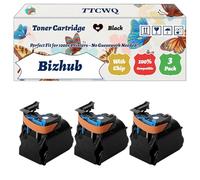 Compatible for Konica Minolta Bizhub C3100P Toner Cartridge Work for Konica Minolta Bizhub C3100P Printers, with Chip, High Yield 6000 Pages, High-Definition Printing (3 Pack Black)