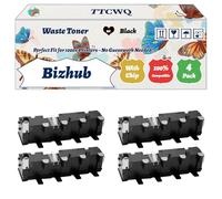 Compatible for Konica Minolta Bizhub C3100P Waste Toner Container Work for Konica Minolta Bizhub C25 C3100P C35 C35P Magicolor 3730DN 4750DN Printers (4 Pack Black)