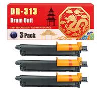 Compatible for Konica Minolta DR313 BizHub C258 C368 C558 C308 C458 C658 Drum Unit Printers, With Chip Large Capacity 90000 Pages (3 Pack Black)