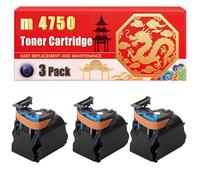 Compatible for Konica Minolta m 4750 magicolor 4750 Colour Toner Cartridge Printers, With Chip Large Capacity 6000 Pages (3 Pack Black)