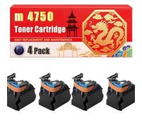 Compatible for Konica Minolta m 4750 magicolor 4750 Colour Toner Cartridge Printers, With Chip Large Capacity 6000 Pages (4 Pack Black)
