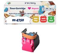 Compatible for Konica Minolta m 4750 Toner Cartridge Work for Konica Minolta magicolor 4750 Colour Printers, with Chip, High Yield 6000 Pages, High-Definition Printing (1 Pack Magenta)