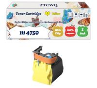 Compatible for Konica Minolta m 4750 Toner Cartridge Work for Konica Minolta magicolor 4750 Colour Printers, with Chip, High Yield 6000 Pages, High-Definition Printing (1 Pack Yellow)