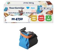 Compatible for Konica Minolta m 4750 Toner Cartridge Work for Konica Minolta magicolor 4750 Colour Printers, with Chip, High Yield 6000 Pages, High-Definition Printing (1 Pack Cyan)