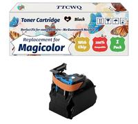 Compatible for Konica Minolta Magicolor 4750DN Toner Cartridge Work for Konica Minolta Magicolor 4750DN 4750EN Printers, with Chip, High Yield 6000 Pages, High-Definition Printing (1 Pack Black)