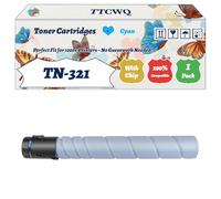 Compatible for Konica Minolta TN-321 Toner Cartridges Work for Konica Minolta BizHub C224 C224e C284 C284e Printers (1 Pack Cyan)