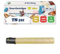 Compatible for Konica Minolta TN-321 Toner Cartridges Work for Konica Minolta BizHub C224 C224e C284 C284e Printers (1 Pack Yellow)