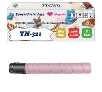 Compatible for Konica Minolta TN-321 Toner Cartridges Work for Konica Minolta BizHub C224 C224e C284 C284e Printers (1 Pack Magenta)