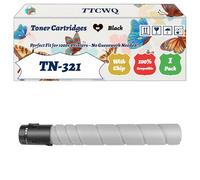 Compatible for Konica Minolta TN-321 Toner Cartridges Work for Konica Minolta BizHub C224 C224e C284 C284e Printers (1 Pack Black)