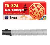 Compatible for Konica Minolta TN-324 Bizhub C258 C308 C368 Toner Cartridges Printers, With Chip Large Capacity 38000 Pages (1 Pack Black)