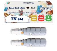 Compatible for Konica Minolta TN-414 A202050 Toner Cartridges Work for Konica Minolta BizHub 363 423 Printers, with Chip, High Yield 35000 Pages, High-Definition Printing (2-Pack Black)