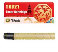 Compatible for Konica Minolta TN321 Bizhub C224 Bizhub C284 Bizhub C364 Toner Cartridge Printers, With Chip Large Capacity 27000 Pages (1 Pack Yellow)