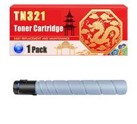 Compatible for Konica Minolta TN321 Bizhub C224 C284 C364 Toner Cartridge Printers, With Chip Large Capacity 27000 Pages (1 Pack Cyan)