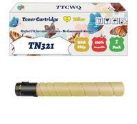 Compatible for Konica Minolta TN321 Toner Cartridge Work for Konica Minolta Bizhub C224 C284 Printers (1 Pack Yellow)