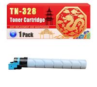 Compatible for Konica Minolta TN328 Bizhub C250i Bizhub C300i Bizhub C360i Toner Cartridge Printers, With Chip Large Capacity 27000 Pages (1 Pack Cyan)