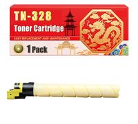 Compatible for Konica Minolta TN328 Bizhub C250i C300i C360i Toner Cartridge Printer, With Chip Large Capacity 27000 Pages (1 Pack Yellow)
