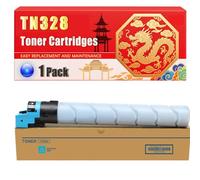 Compatible for Konica Minolta TN328 Bizhub C250i C300i C360i Toner Cartridges Printers, With Chip Large Capacity 38000 Pages (1 Pack Cyan)