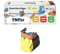 Compatible for Konica Minolta TNP50 TNP-50 Toner Cartridges Work for Konica Minolta BizHub C3100P Printers, with Chip, High Yield 6000 Pages, High-Definition Printing (1 Pack Yellow)