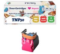 Compatible for Konica Minolta TNP50 TNP-50 Toner Cartridges Work for Konica Minolta BizHub C3100P Printers, with Chip, High Yield 6000 Pages, High-Definition Printing (1 Pack Magenta)