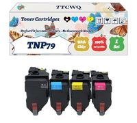 Compatible for Konica Minolta TNP79 TNP-79 Toner Cartridges Work for Konica Minolta C3350i C3351i C4050i Printers (4-Pack BK/C/M/Y)