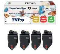 Compatible for Konica Minolta TNP79 TNP-79 Toner Cartridges Work for Konica Minolta C3350i C3351i C4050i Printers (4 Pack Black)