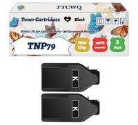 Compatible for Konica Minolta TNP79 Toner Cartridges Work for Konica Minolta Bizhub C3350 C4050i C3350i C4051i Printers (2 Pack Black)