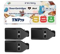Compatible for Konica Minolta TNP79 Toner Cartridges Work for Konica Minolta Bizhub C3350 C4050i C3350i C4051i Printers (3 Pack Black)