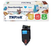 Compatible for Konica Minolta TNP79K Toner Cartridges Work for Konica Minolta Bizhub C3350i C4050i Printers, with Chip, High Yield 23000 Pages, High-Definition Printing (1 Pack Cyan)