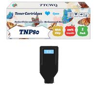 Compatible for Konica Minolta TNP80 Toner Cartridges Work for Konica Minolta Bizhub c3320i c3300i Printer, with Chip, High Yield 23000 Pages, High-Definition Printing (1 Pack Cyan)
