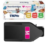 Compatible for Konica Minolta TNP81 Toner Cartridges Work for Konica Minolta Bizhub C 3300 i Bizhub C 4000 i Printers, with Chip, High Yield 13000 Pages, High-Definition Printing (1 Pack Magenta)
