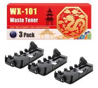 Compatible for Konica Minolta WX-101 BizHub C220 C280 C360 Waste Toner Container Printers, With Chip Large Capacity 60000 Pages (3 Pack Black)