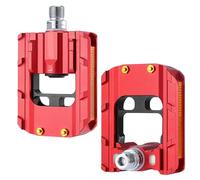 Compatible for KOOTU Foldable Bicycle Pedals - Anti-Skid Aluminum 9/16" Universal Platform Pedals for Mountain， Road Bikes(Red pedals)