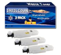 Compatible for Kyocera 1902LC0UN0 WT860 Waste Toner Container, Work for Kyocera FS-C8600DN FS-C8650DN TASKalfa 3501i 5500i Printers, Waste Toner Container WT860 (3 Pack Black)